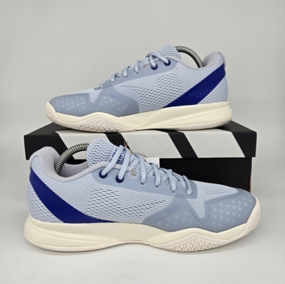 New adidas Pickleball Halo Blue Silver Metallic Women's Shoes Size 9 - Picture 6 of 8